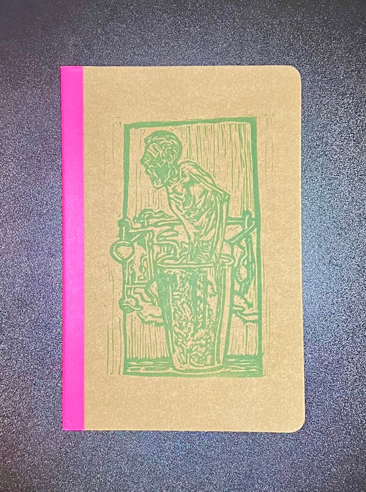 Zombie Smoothie Linocut Notebook