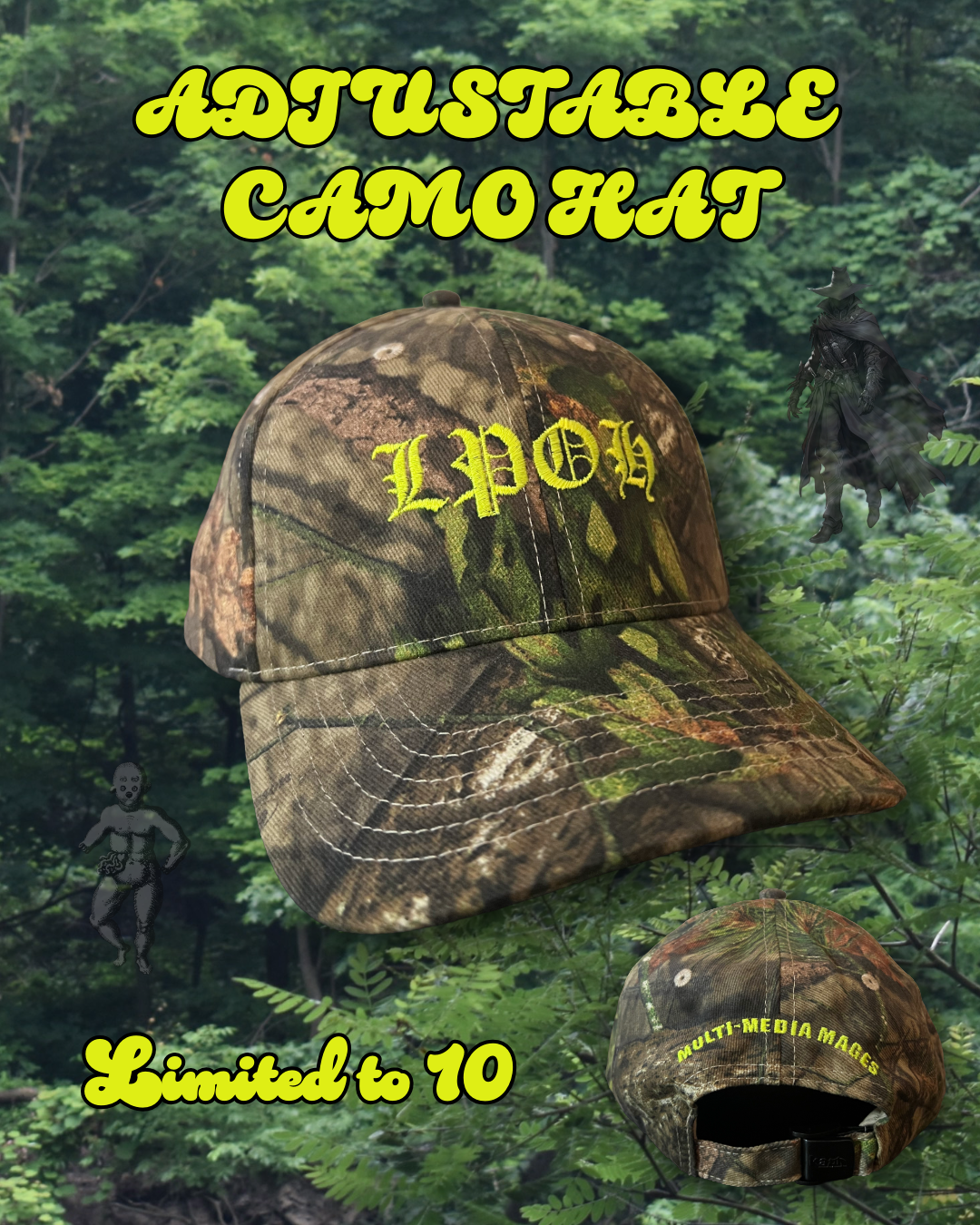 LPOH Embroidered Camo Hat